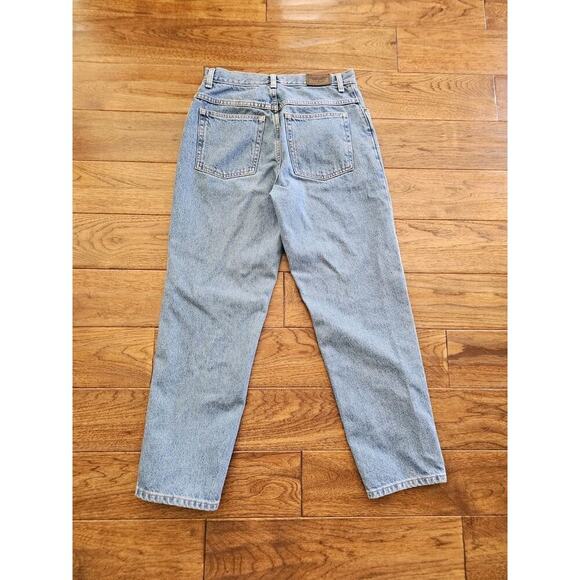 L.L. Bean Original Fit Relaxed Denim Jeans Women's 10 Petite Blue Vintage - Picture 2 of 9